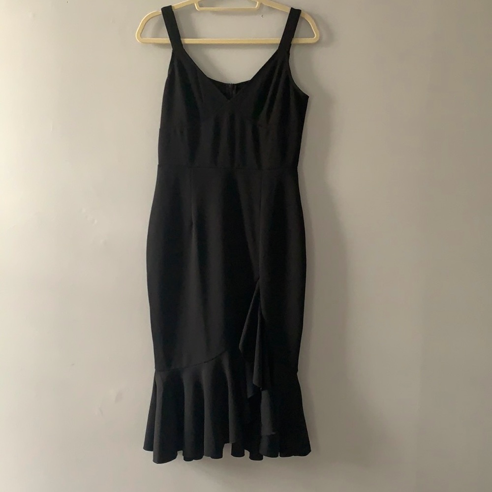Little Black Dress with thigh slit